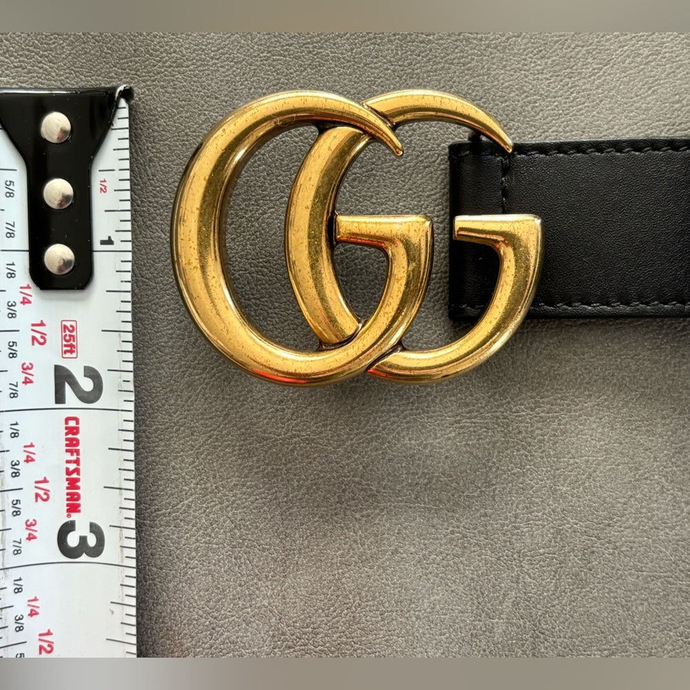 Gucci Leather Belt With Double G Buckle - Picture 5 of 8